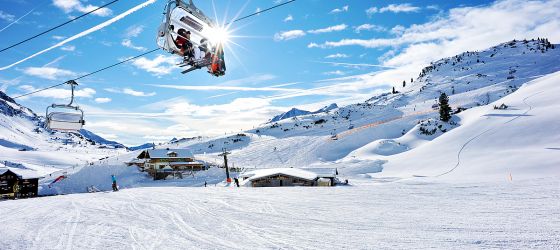 Skifahren in der Bergregion Obertauern